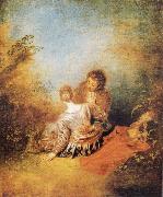 Jean-Antoine Watteau The Indiscretion oil painting reproduction